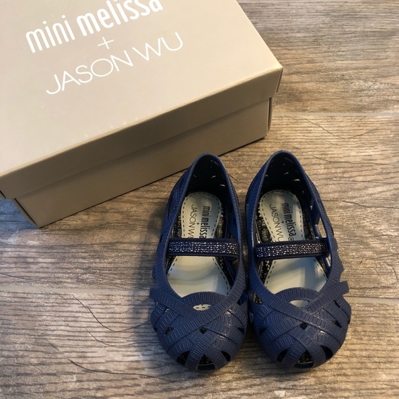 NWT Mini Melissa + Jason Wu Strappy Flats, Size C5 - Picture 7 of 8